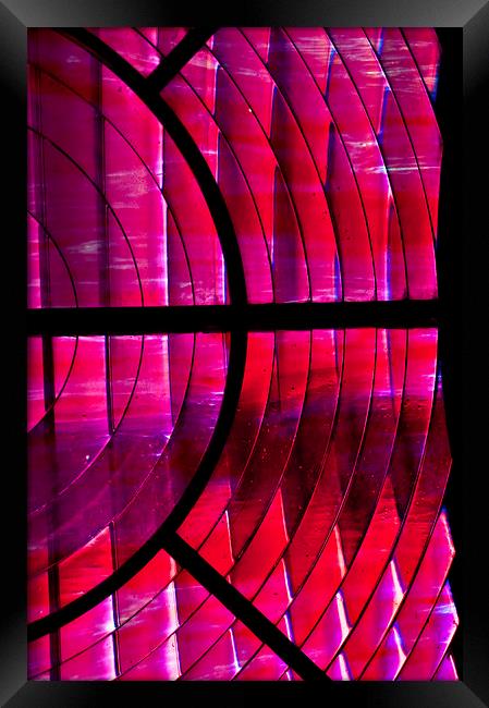 Red Glass Framed Print by Scott Anderson
