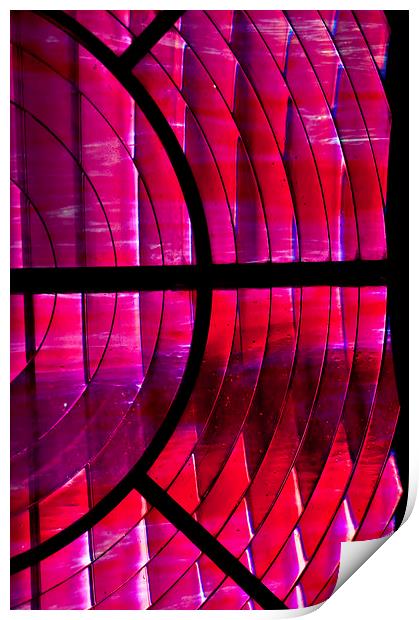 Red Glass Print by Scott Anderson