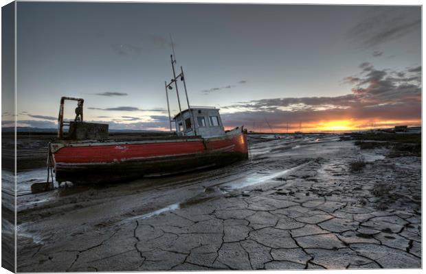 Lower Heswall at Sunset Canvas Print by raymond mcbride