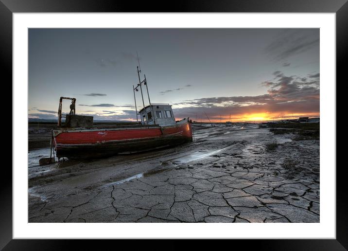 Lower Heswall at Sunset Framed Mounted Print by raymond mcbride