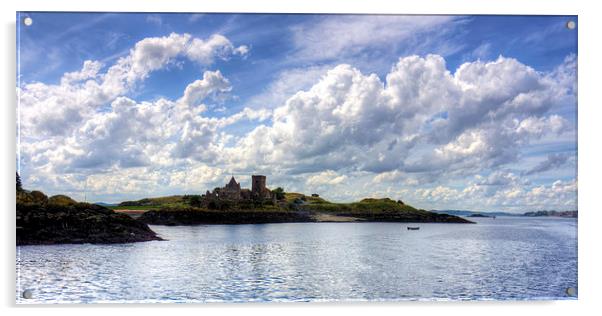 First View of Inchcolm Abbey Acrylic by Tom Gomez