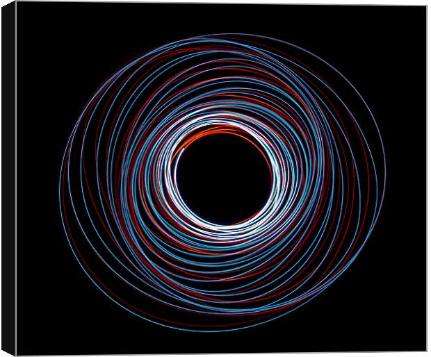 LED Spiral abstract Canvas Print by Dan Ward