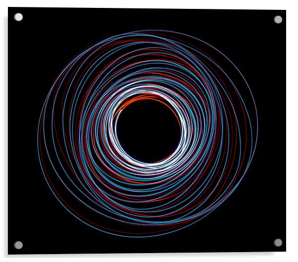 LED Spiral abstract Acrylic by Dan Ward