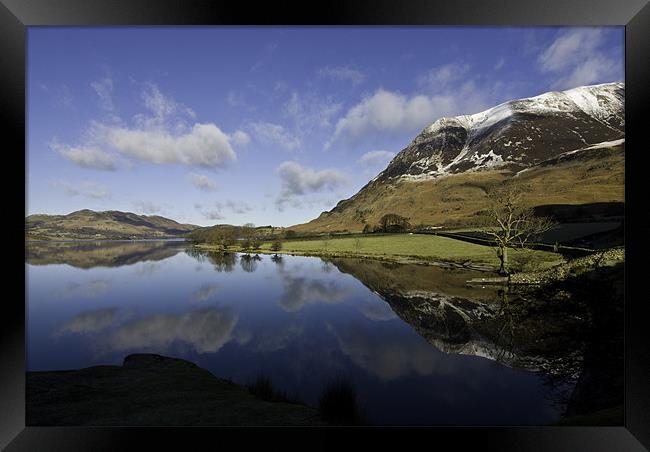 Reflections of Crummock Water Framed Print by James Lavott