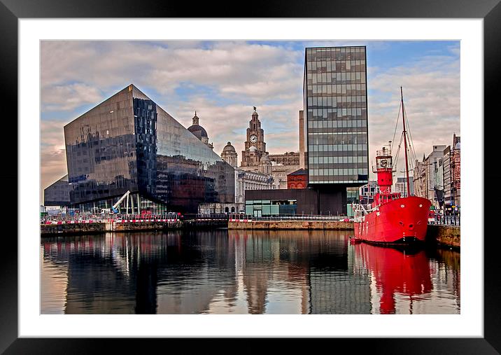 Mersey Bar Lightship, Canning Dock Framed Mounted Print by Pete Lawless