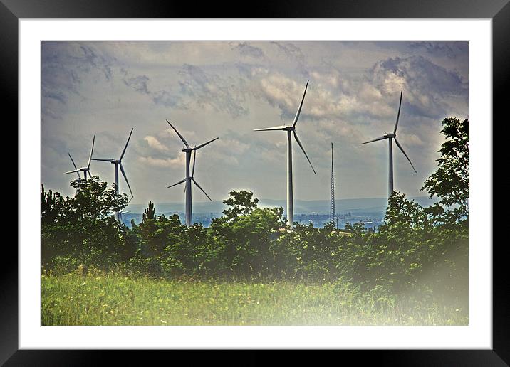 Windmills of the Laurel Highlands Framed Mounted Print by Tom and Dawn Gari