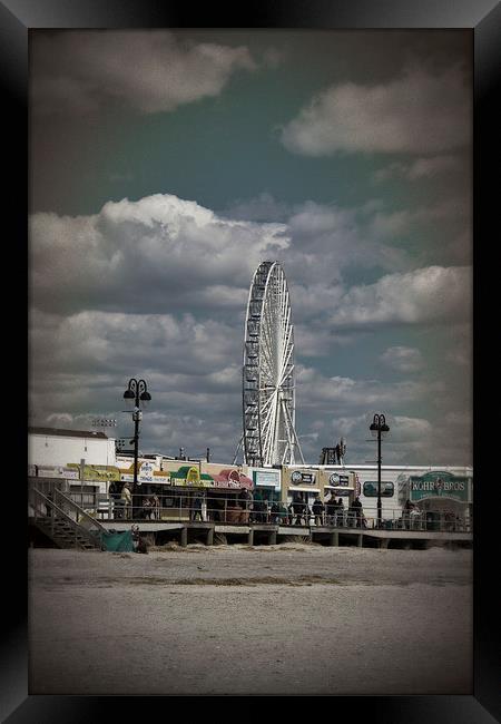 Ocean City NJ Ferris Wheel Framed Print by Tom and Dawn Gari