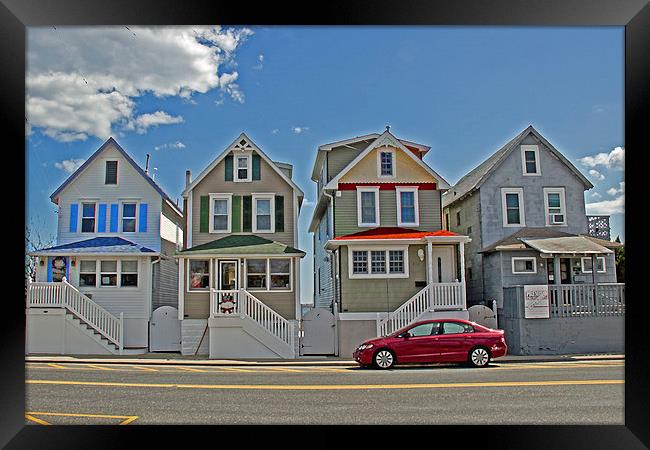 Painted Ladies of Somers Point Framed Print by Tom and Dawn Gari