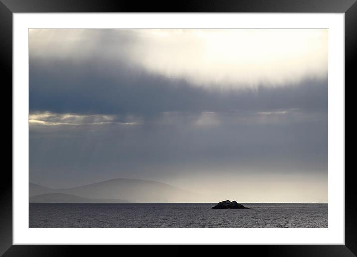 Approaching Carcass Island in The Falklands Framed Mounted Print by Carole-Anne Fooks