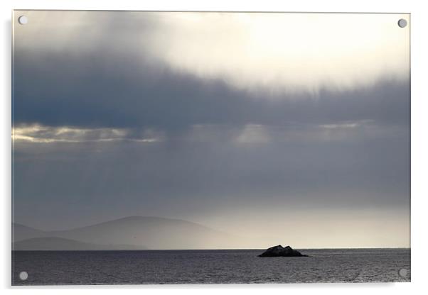 Approaching Carcass Island in The Falklands Acrylic by Carole-Anne Fooks