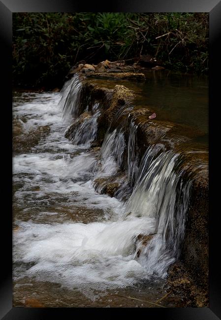 Falls On Masons Creek Framed Print by Graham Palmer