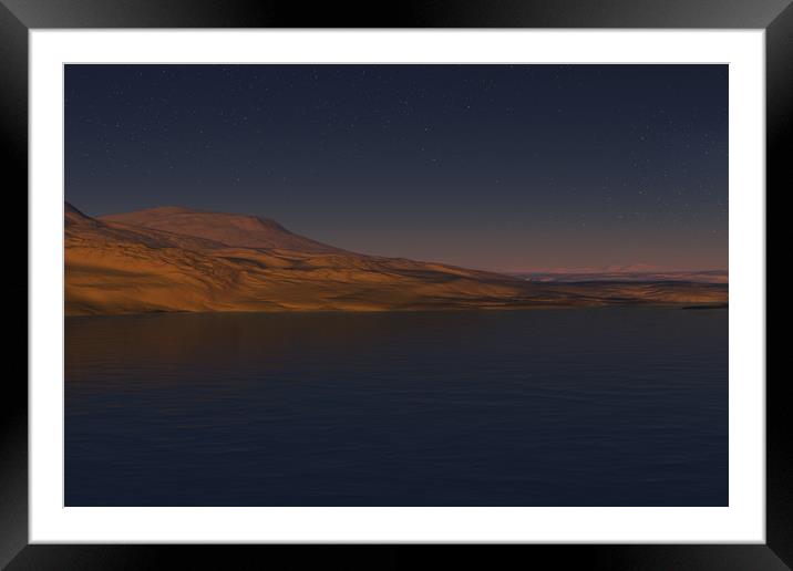 Twilight at Deserts Edge Framed Mounted Print by Hugh Fathers