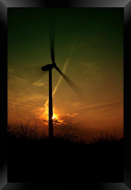 Wind Power Framed Print by Nigel Hatton