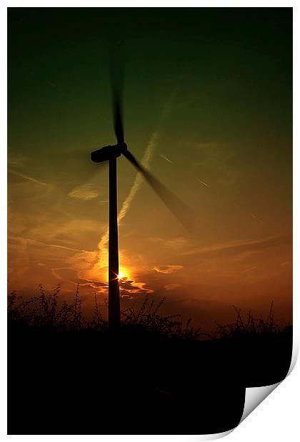 Wind Power Print by Nigel Hatton