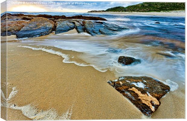 Indian Ocean River Estuary Canvas Print by Andy Anderson