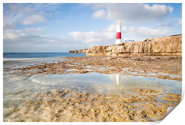 Portland Bill Reflections Print by Chris Frost