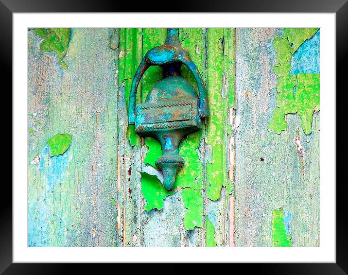 Behind the Green Door Framed Mounted Print by Laura McGlinn Photog