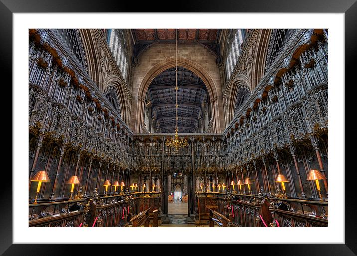Manchester Cathedral Framed Mounted Print by Jason Connolly