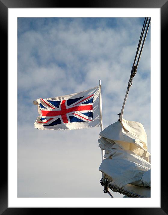 Flying the Union Flag Framed Mounted Print by Peter F Hunt