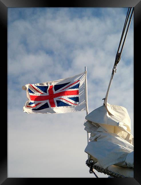 Flying the Union Flag Framed Print by Peter F Hunt