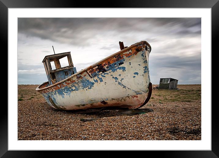 The Trawler, Dungeness Framed Mounted Print by Dave Turner