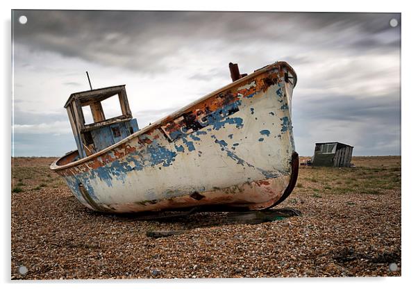 The Trawler, Dungeness Acrylic by Dave Turner