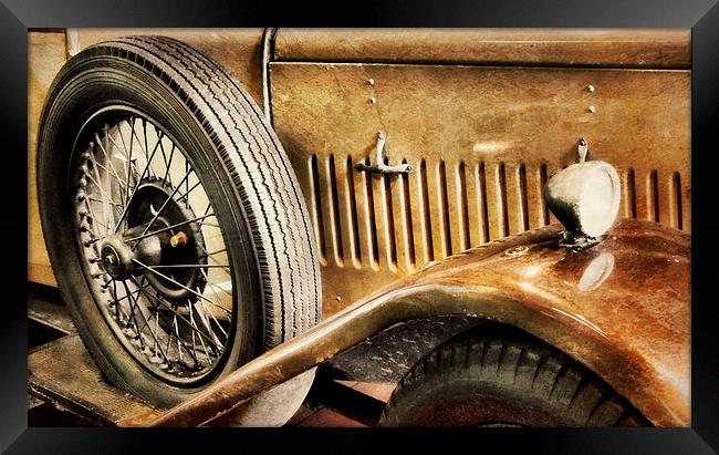 golden age of motoring Framed Print by Heather Newton
