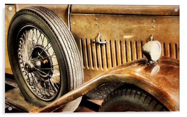 golden age of motoring Acrylic by Heather Newton
