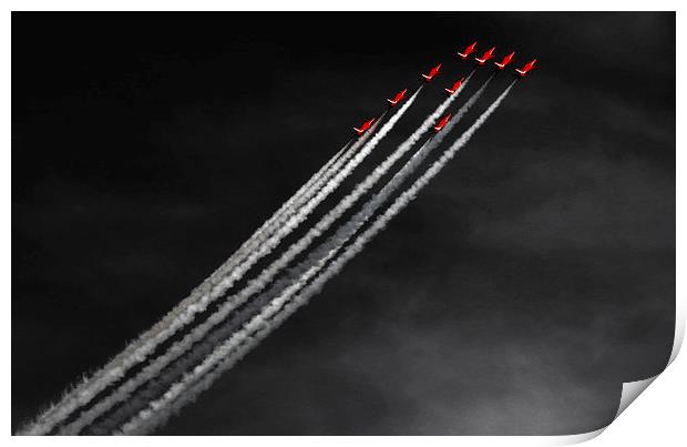 Red Arrows Print by Scott Anderson