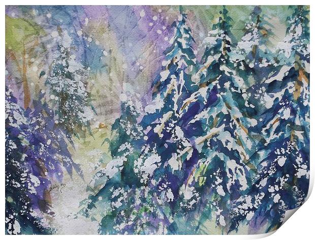 Winter Winds Print by ellen levinson