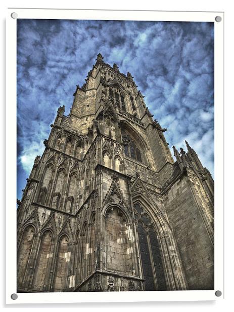 York Minster in colour Acrylic by CHRIS ANDERSON