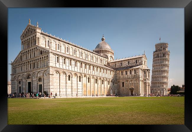 Cathedral and Leaning Tower of Pisa Framed Print by Stephen Mole