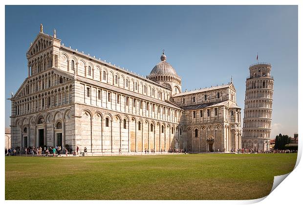 Cathedral and Leaning Tower of Pisa Print by Stephen Mole