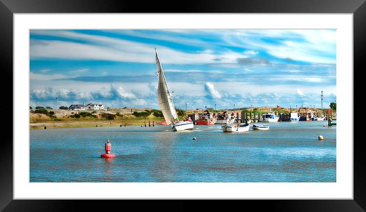 River Rother Framed Mounted Print by Sharon Lisa Clarke