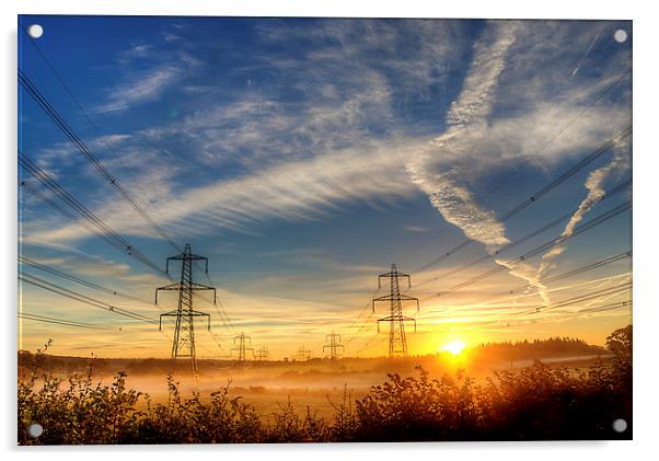 Pylon Sunrise Acrylic by Simon West