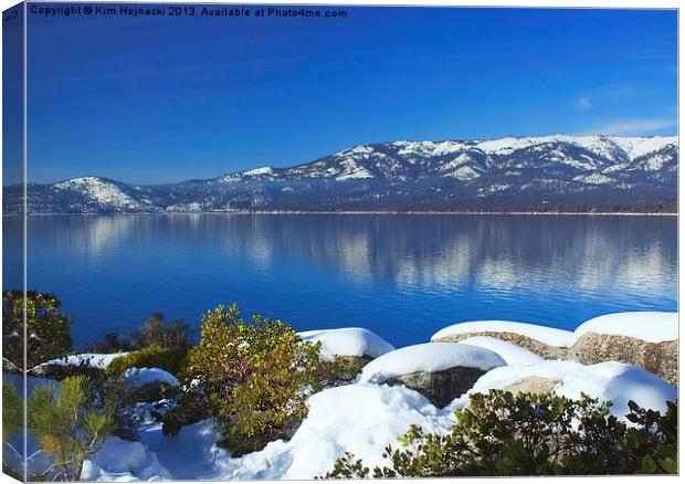 Lake Tahoe Winter Canvas Print by Kim Hojnacki