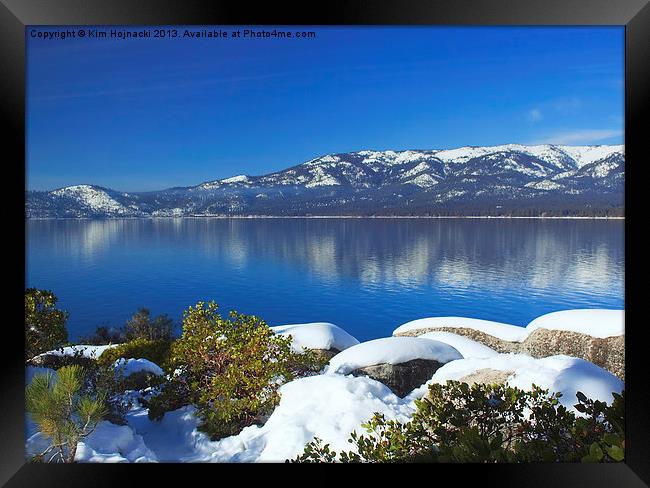 Lake Tahoe Winter Framed Print by Kim Hojnacki