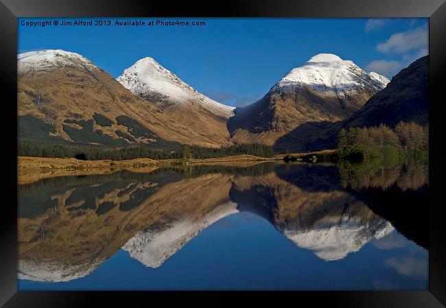 Reflections on a Glen Framed Print by Jim Alford