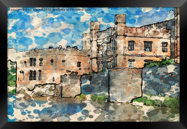 Leeds Castle -01 Framed Print by Paul Stevens