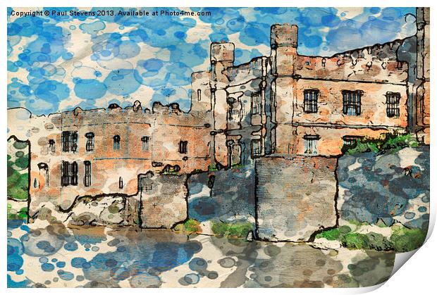Leeds Castle -01 Print by Paul Stevens