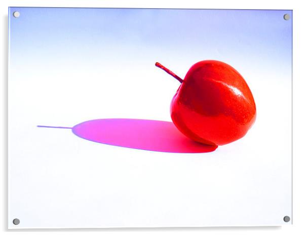 Red Apple Acrylic by Robert Gipson