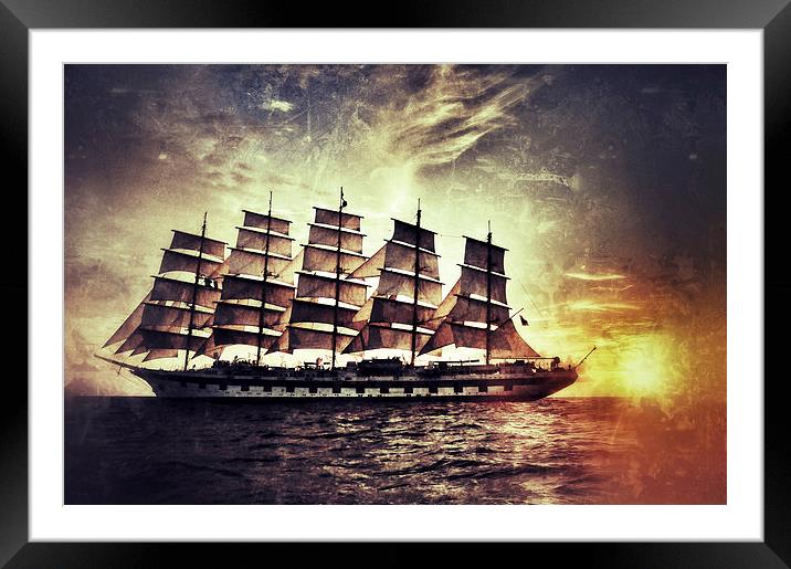 Royal Clipper Framed Mounted Print by Scott Anderson