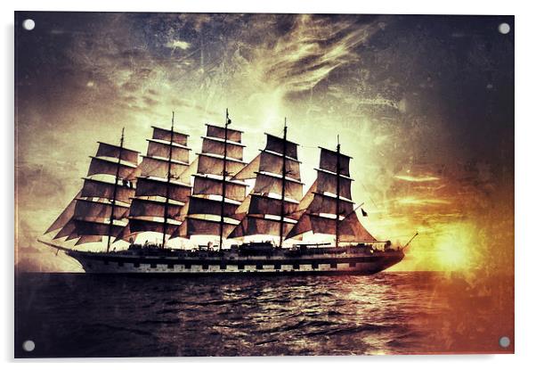 Royal Clipper Acrylic by Scott Anderson