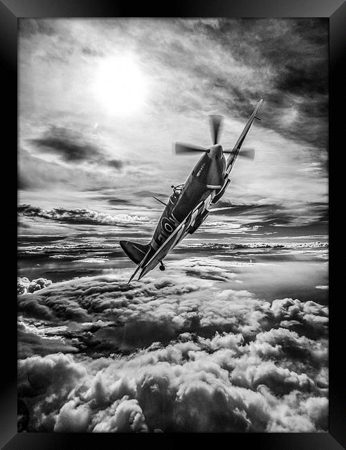 Supermarine Spitfire Fighter Framed Print by P H