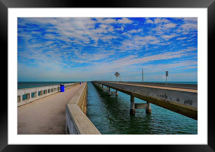 Overseas Highway Florida Keys Framed Mounted Print by Chris Thaxter