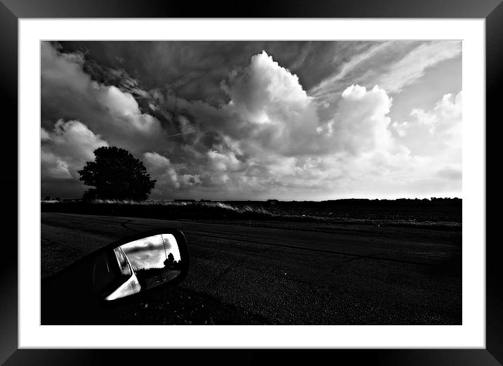 Cloud Driveby Framed Mounted Print by Nigel Bangert