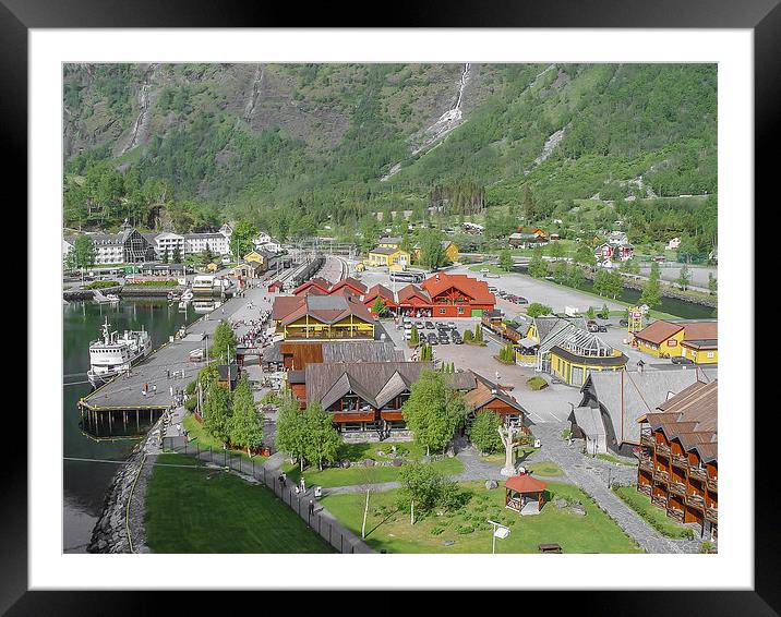 Flaam in Norway Framed Mounted Print by colin chalkley