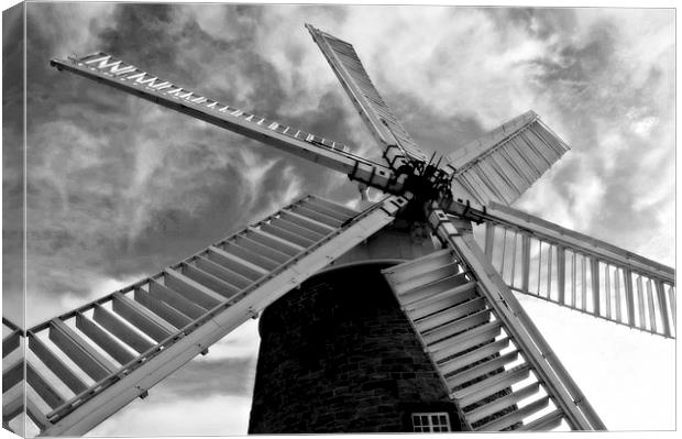 Heage Windmill Canvas Print by leonard alexander