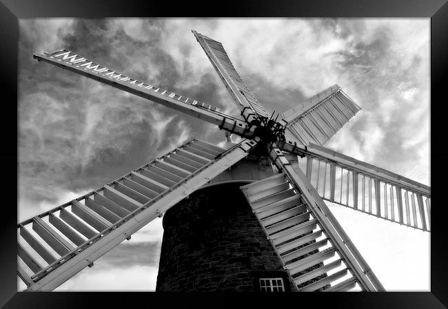 Heage Windmill Framed Print by leonard alexander