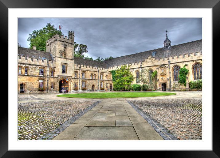St Johns College Oxford Framed Mounted Print by Gurinder Punn